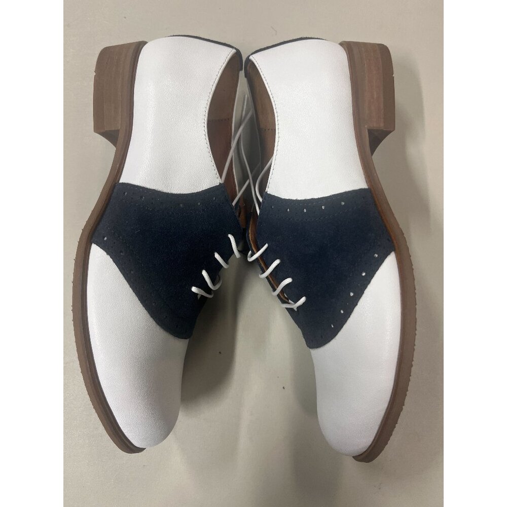 Stoker - Women's Saddle shoes, Dark Blue and White Shoes,  EU 39